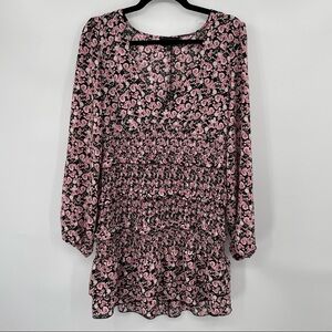 NEW Flawed Trixxi Pink & Black Floral Dress